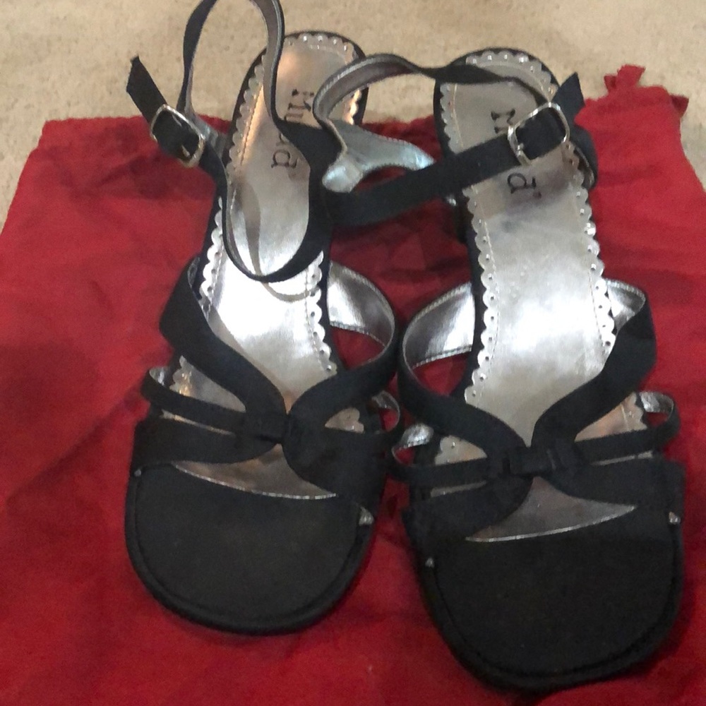 Women’s Black Strappy Heels